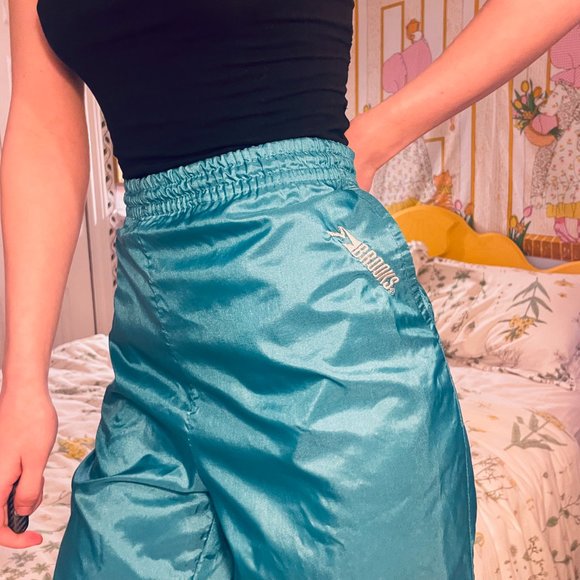 Mens Large Vintage 90s Neon blue windpants! - Picture 15 of 16